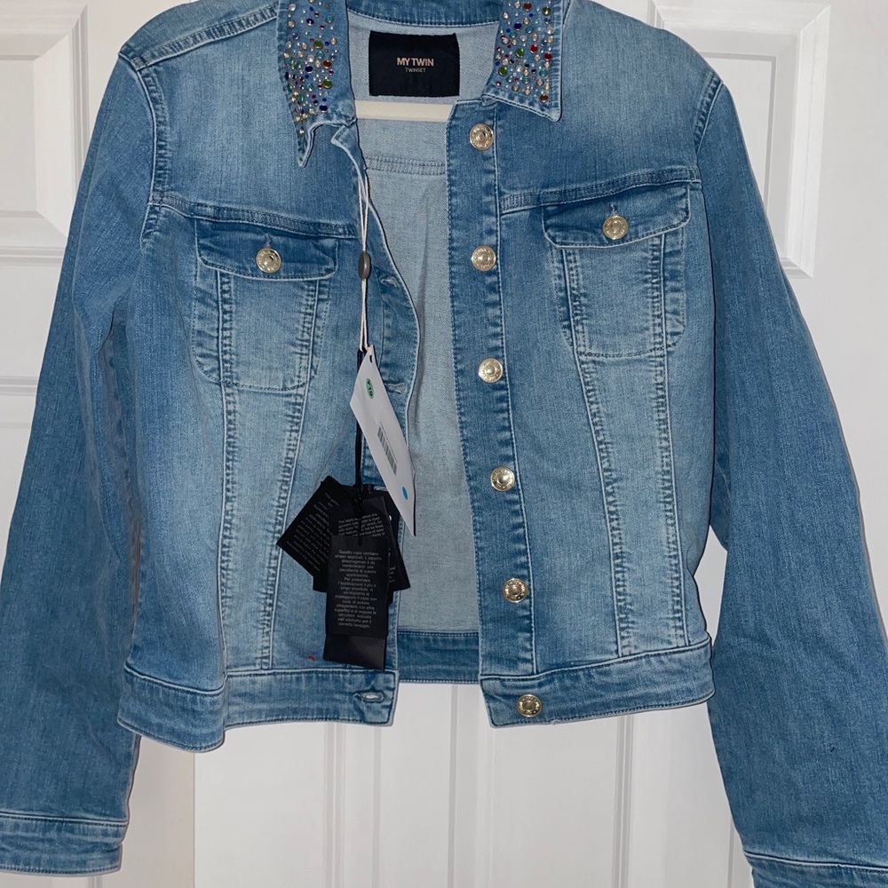 Bedazzled jean jacket